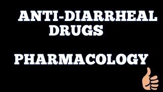 Pharmacology Diarrhea Anti Diarrheal Drugs Git Made