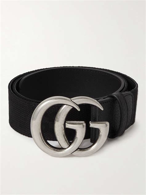 Gucci 4cm Leather Trimmed Logo Jacquard Belt For Men Mr Porter