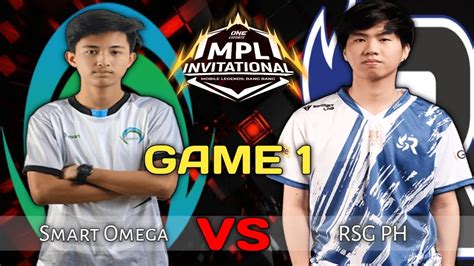 RSG PH Vs Smart Omega Game 1 MPL INVITATIONAL YouTube