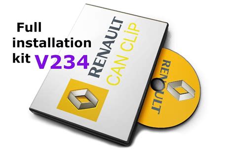 Renault Can Clip V234 Full Installation Kit Diagnostic Software Lymuna