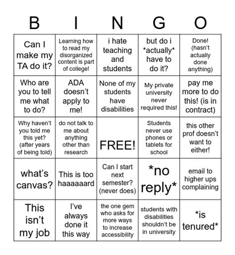 Meme Bingo Card