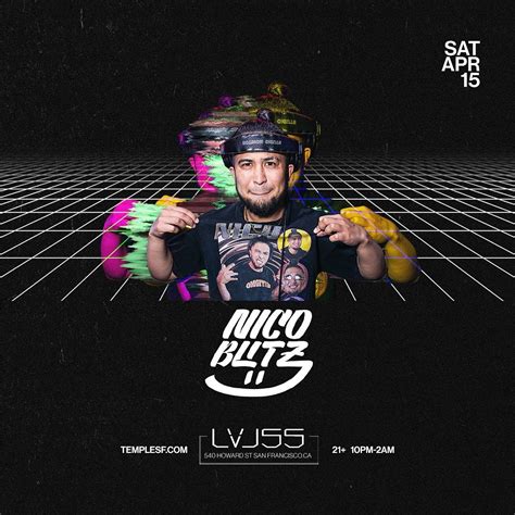 Nico Blitz LVL 55 Tickets At Temple Nightclub In SF By Temple