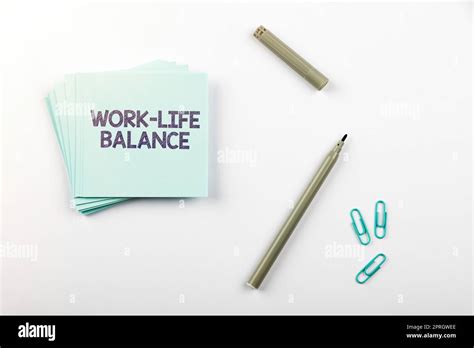 Sign Displaying Work Life Balance Business Concept Division Of Time