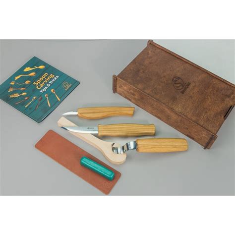 Beavercraft S13L Box Left Handed Spoon Carving Set In A Box 3