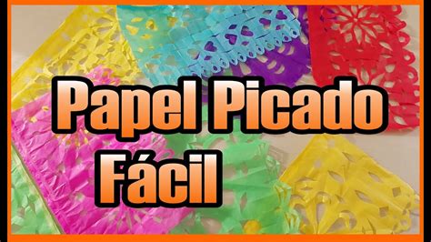 Cómo Hacer Papel Picado FÁCIL Para Día de Muertos YouTube