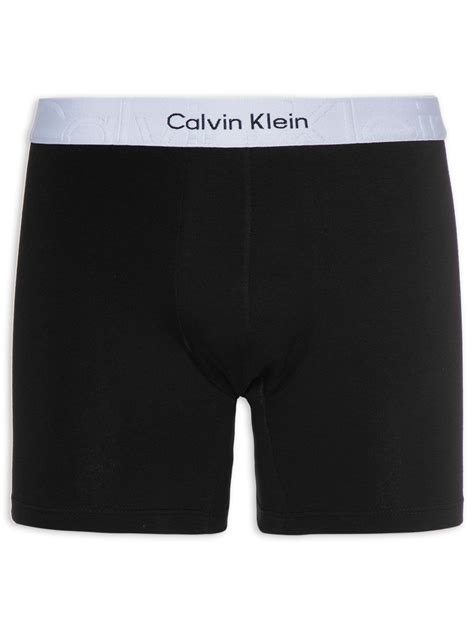 Cueca Boxer Cotton Monolith Calvin Klein Underwear Preto Shop Gether