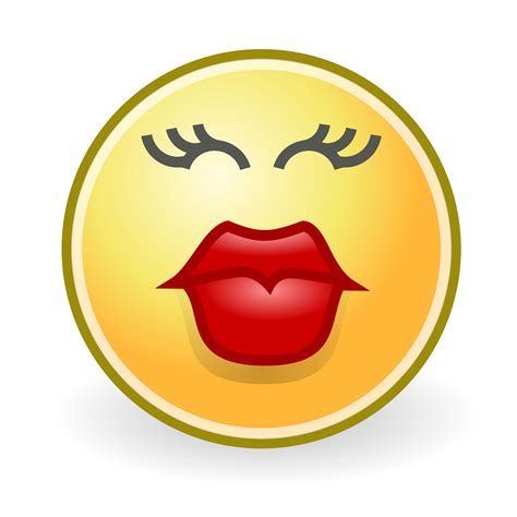 Clipart Tango Face Kiss