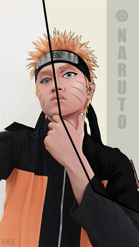 Naruto Cosplay Tracing Art By Rezhawa On Deviantart