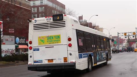 MTA New York City Bus 2014 Nova Bus LFS 8118 On The J Train Subway