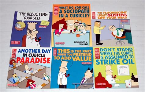 DILBERT Comic Strip Compilation 6pc SC Book Lot Scott Adams Andrews McMeel Pub | #1869238012