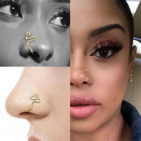 Buy Longita Fake Nose Cuff Non Piercing Fake Nose Rings For Women