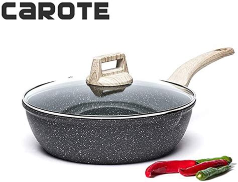 Amazon Carote 9 5 Inch Nonstick Deep Frying Pan Saute Pan With