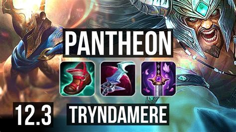 Pantheon Vs Tryndamere Top 4 2m Mastery 500 Games Godlike Kr