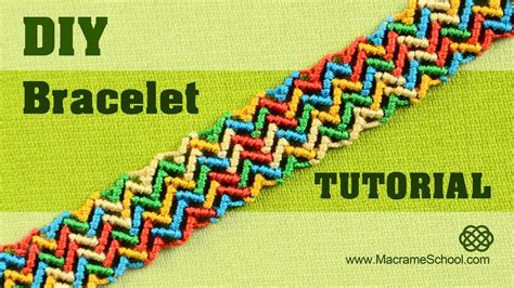 DIY Colorful Zig Zag Wave Bracelet Tutorial Friendship Bracelets