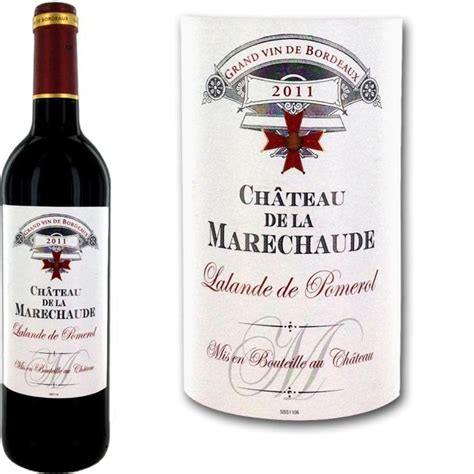 Château la Maréchaude Lalande de Pomerol 2011 x1 La cave Cdiscount