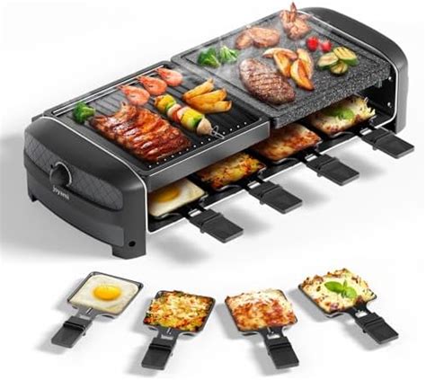 Amazon De JOYAMI Raclette Gril Elektrisch Tischgrill Mit