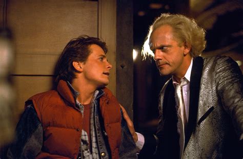 Back To The Future Hd Dr Emmett Brown Marty Mcfly Michael J Fox Christopher Lloyd Hd