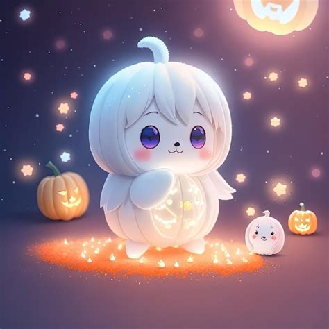 Premium Photo | Cute and adorable halloween ghosts spooky yet charming