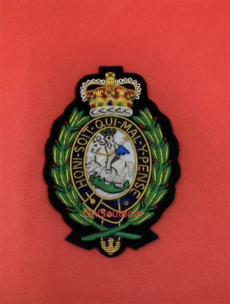 ROYAL REGIMENT OF Fusiliers Blazer Badge Military Hand Embroidered Bullion Badge £13.99 ...