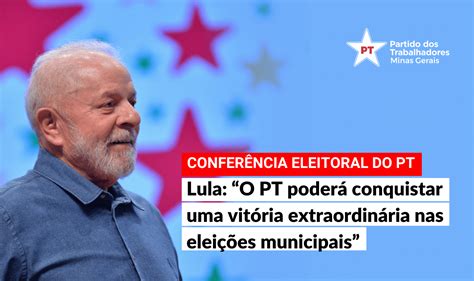 Lula acredita em ótimo desempenho do PT nas Eleições 2024