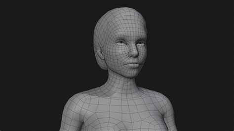 3d Model Low Poly 3d Female Model Vr Ar Low Poly Cgtrader