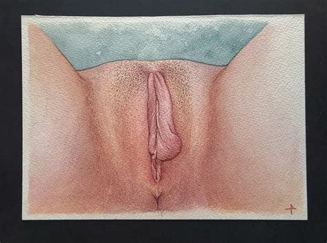 Nude Erotic X Art Vulva Watercolor Yoni Art Vagina Painting Pussy Illustration Etsy