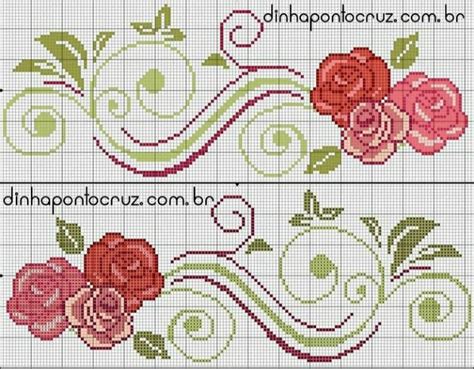 Pin On Ponto Cruz Caminho De Mesa Cross Stitch Flowers Cross