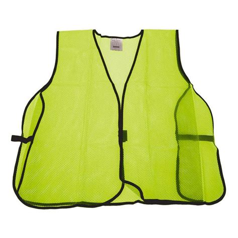 Mesh Safety Vest Neon Lime Green Safety Visibility Supplies