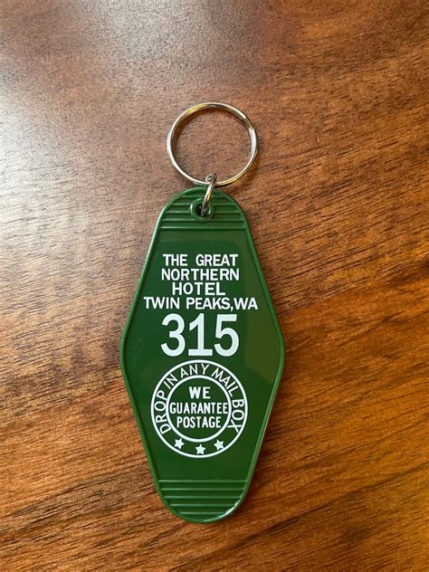 Twin Peaks Room 315 Great Northern Hotel Keyring Etsy Uk