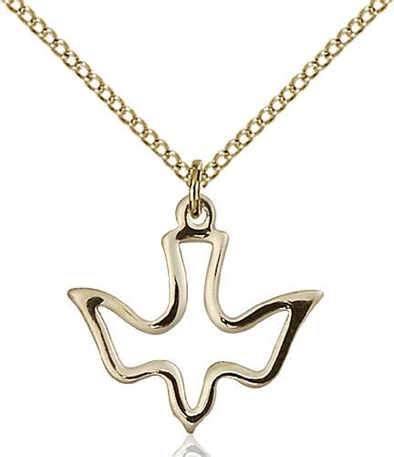 Cut Out Holy Spirit Necklace Gold Filled