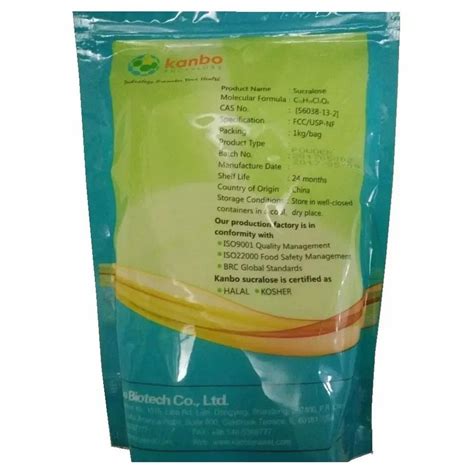 Kanbo Sucralose Artificial Sweetener Packaging Type Packet Packaging