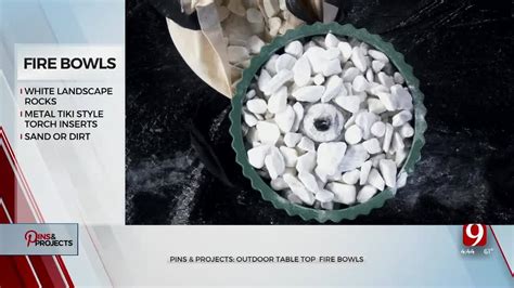 Pins And Projects Outdoor Table Top Fire Bowls