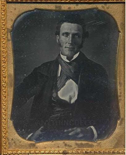 Daguerreotype 16th Plate Daguerreotype Of A Handsome Man Fawn W