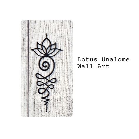 Lotus Unalome Wall Art Lotus Flower Wall Art Spiritual Wall Art