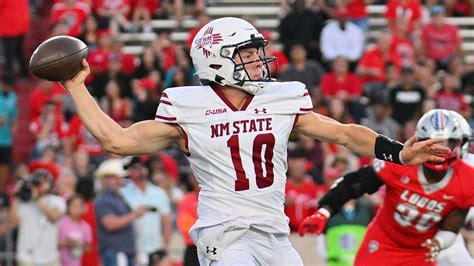 New Mexico State quarterback Diego Pavia allegedly caught peeing on ...