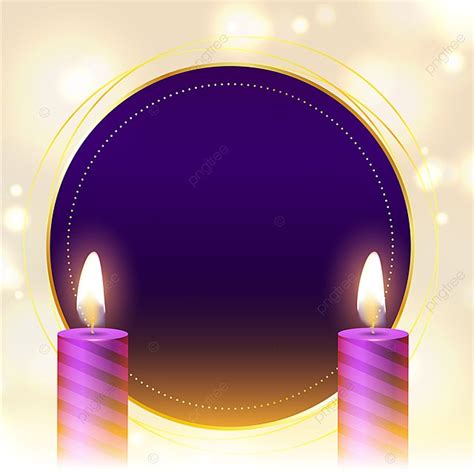 Nice Advent Purple Candles Background With Text Space Advent Candle