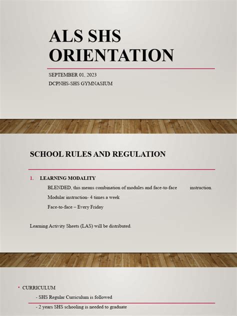 Als Shs Orientation Pdf