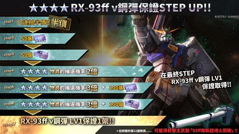 《機動戰士鋼彈 激戰任務 2》steam 版推出新機體「rx93 Ffν 鋼彈」《mobile Suit Gundam Battle