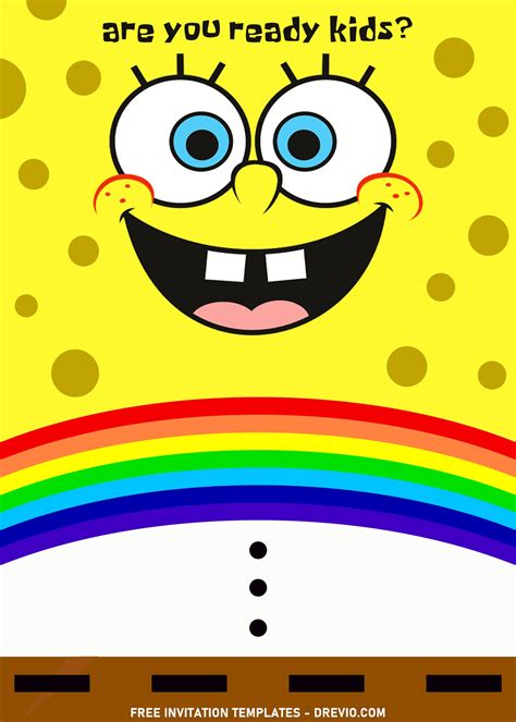 Spongebob Free Printable Invitations - Printable Form, Templates and Letter