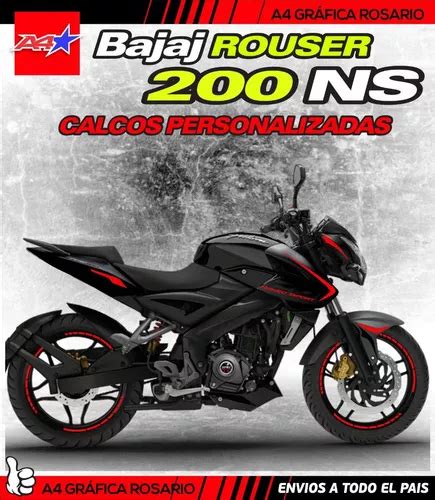 Rouser 200 Ns Bajaj Kit De Calcos Laterales Y Llantas En Venta En