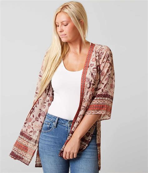 Daytrip Chiffon Cardigan Womens Kimonos In Iced Lilac Buckle