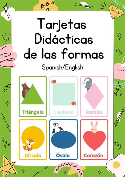 Tarjetas Didácticas De Las Formas Material Didáctico De Las Asignaturas English Inglés