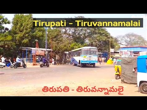 Tirupati To Tiruvannamalai Arunachalam Bus Timings Bus Route Bus