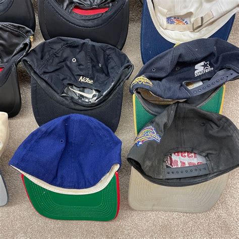 Vintage Snapback Hat Lot Baseball Cap 80s 90s Restore Group 14 MLB NFL ...