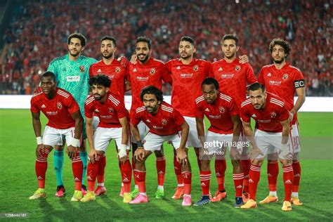 Al Ahly V Wydad Caf Champions League Players Of Al Ahly Pose A Team