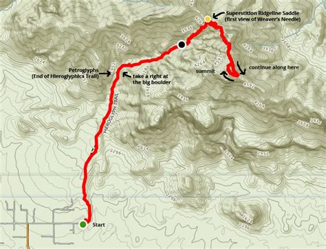 Superstition Summit 5057 Via Hieroglyphics Trail Inspired Hikers