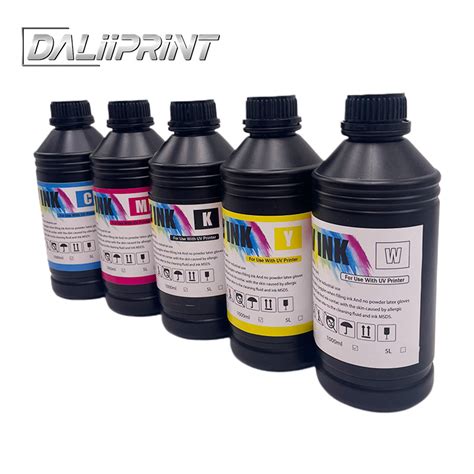 LED UV Curable Ink For Dx5 Dx7 Tx800 XP600 Print Head Wall Printing