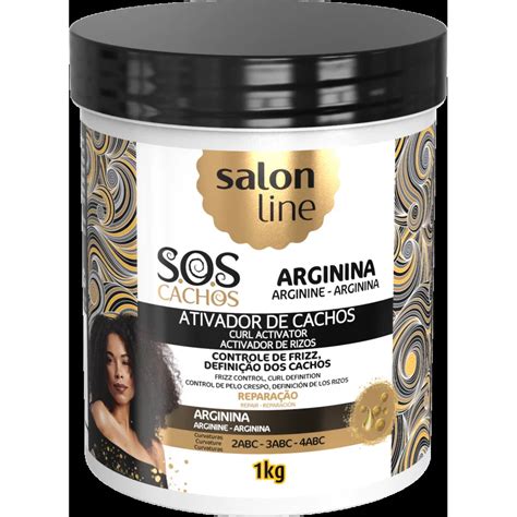 Salon Line SOS Cachos Arginina Ativador de Cachos 1kg Ilha dos Cosméticos