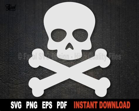 Skull Svg Crossbones Svg File For Cricut Silhouette Etsy Schweiz