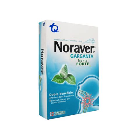 Noraver Garganta Menta Bl Ster X Tabletas Masticables Droguer A